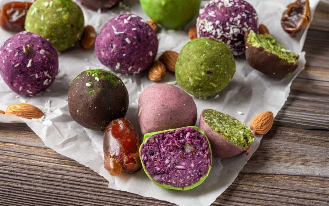 purple potato powder Bliss Balls