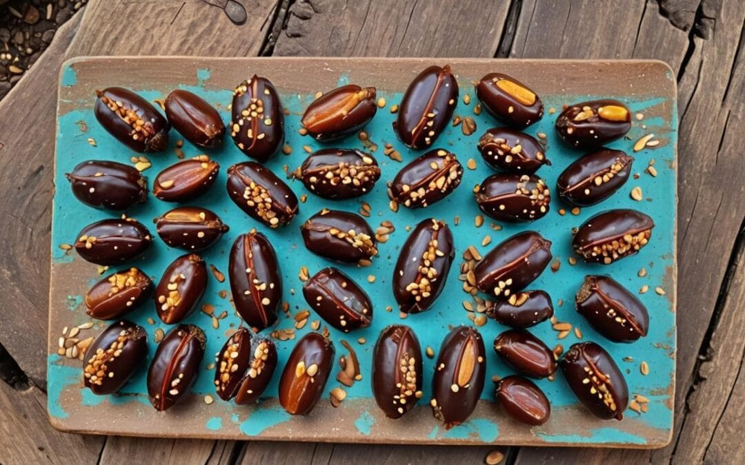 Chocolate Dates With Almonds – High protein snack